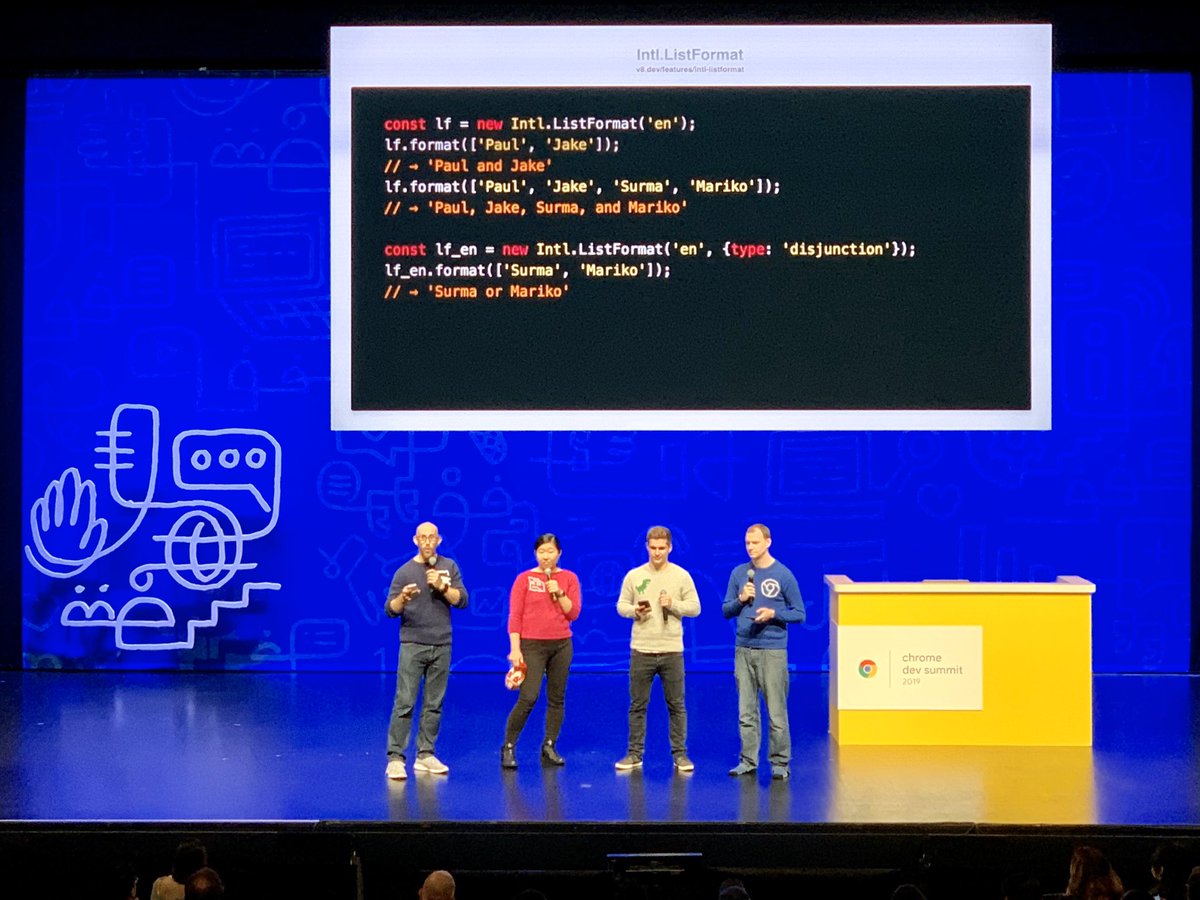 staceytay's tweet photo. Good news for the Oxford comma? #ChromeDevSummit https://t.co/nYVtKIRmiy