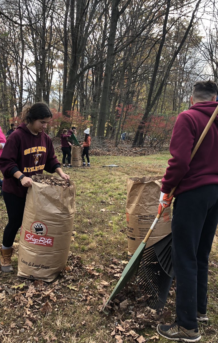 MTS_StuCo's tweet photo. Thank you to all students and staff who helped make leaf raking today a success! (Guest appearance by Nico) https://t.co/uzFXiXQKmV