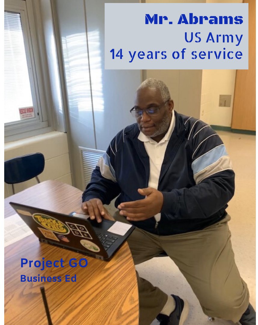 ProjectGO_SDPC's tweet photo. Thank you for your service to our country and continued service to our students! 🇺🇸#ProjectGOveterans #thankyou https://t.co/mfaNhfBL2Z