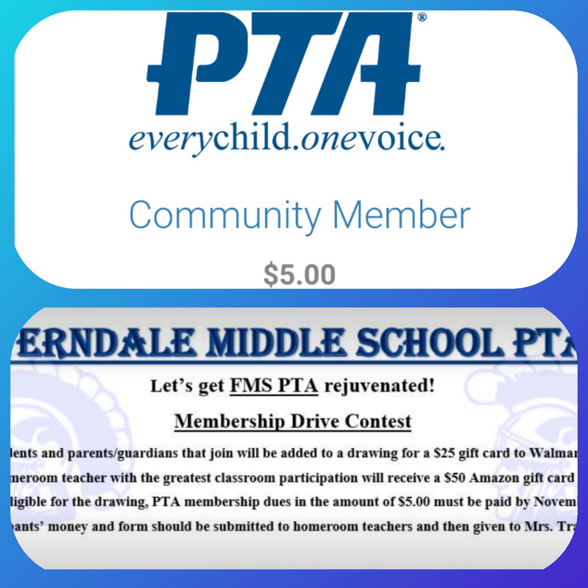 bcthomp2's tweet image. I'm so pleased with the dedication our administration, faculty, and students have for community involvement here at FMS! If you're a #communitymember, please join; $5 and your #support go so far! @HPEnterprise @NewsandRecord @HighPointU @WFMY @GCSchoolsNC

ferndalemiddle.memberhub.store