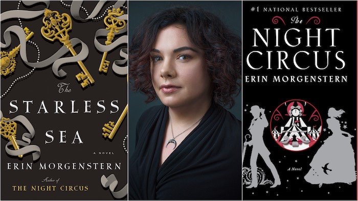 RuthCopland's tweet photo. Great talking to highly imaginative #worldbuilder @erinmorgenstern about how and why she creates. Listen here https://t.co/bXpX6rUp6Z Meet Erin in person at a literary masquerade in #SantaCruz Nov 12 7PM Tickets @BookshopSC #TheNightCircus #TheStarlessSea #magicalrealism #author https://t.co/QQV9fvPDlP