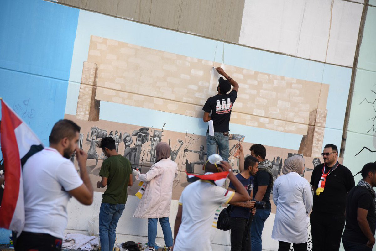 Sarah888's tweet photo. The protesting #youth known by their love of #gaming is referred to as the PUBG generation.The Tuc Tuc, has become a symbol of the brave teenagers that drive injured protestors, acting as ambulances often under fire & clouds of tear gas #IraqProtests #free_thinking #العراق https://t.co/Km32FJJGTt