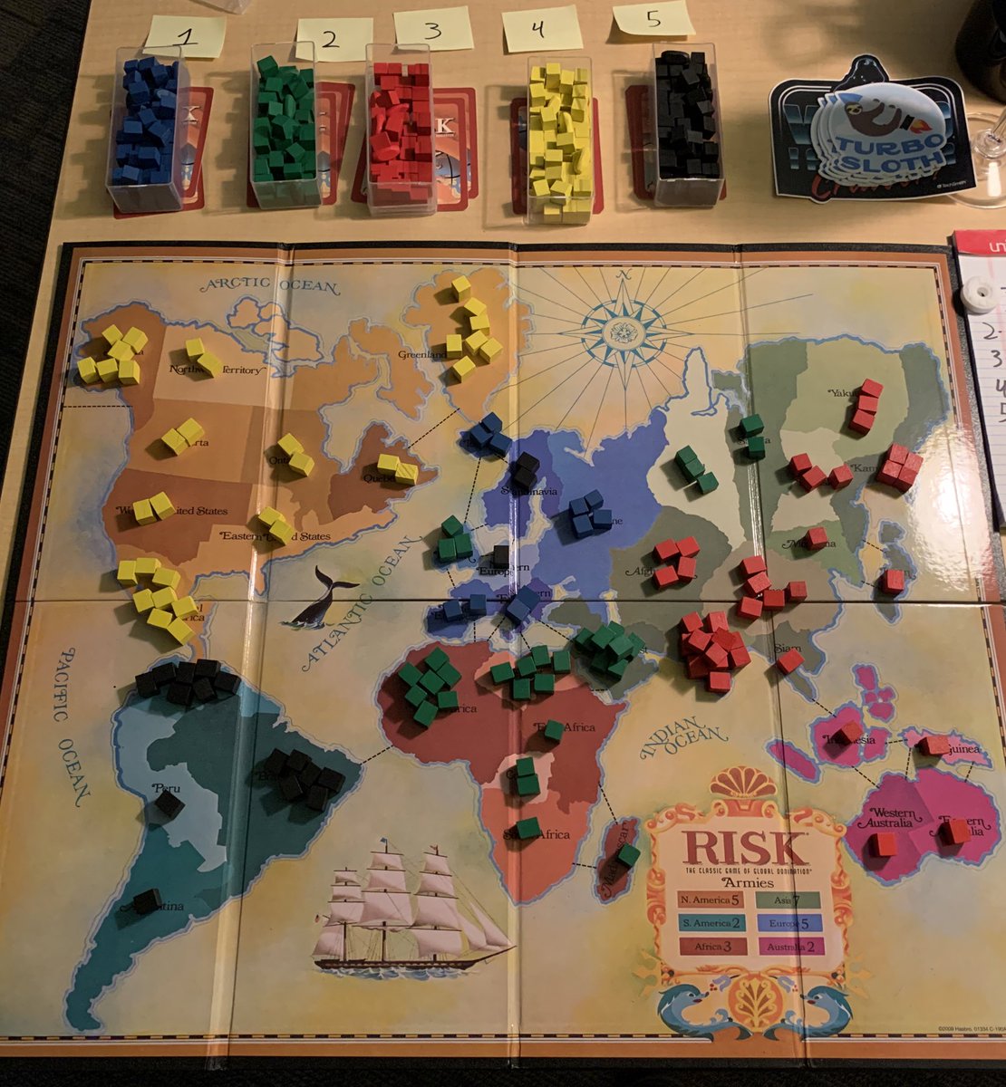 fosteronomo's tweet photo. 💩’s gettin real.
I am black. Next set of cards is worth 20. #riskatwork #asynchboardgaming https://t.co/V8AHr5NTKh