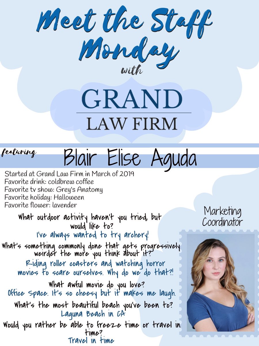 It's Monday! You know what that means: our weekly #MeetTheStaffMondays is back! For our third feature, we are interviewing our marketing coordinator Blair Elise with the most important questions.
Who do you want us to interview next?