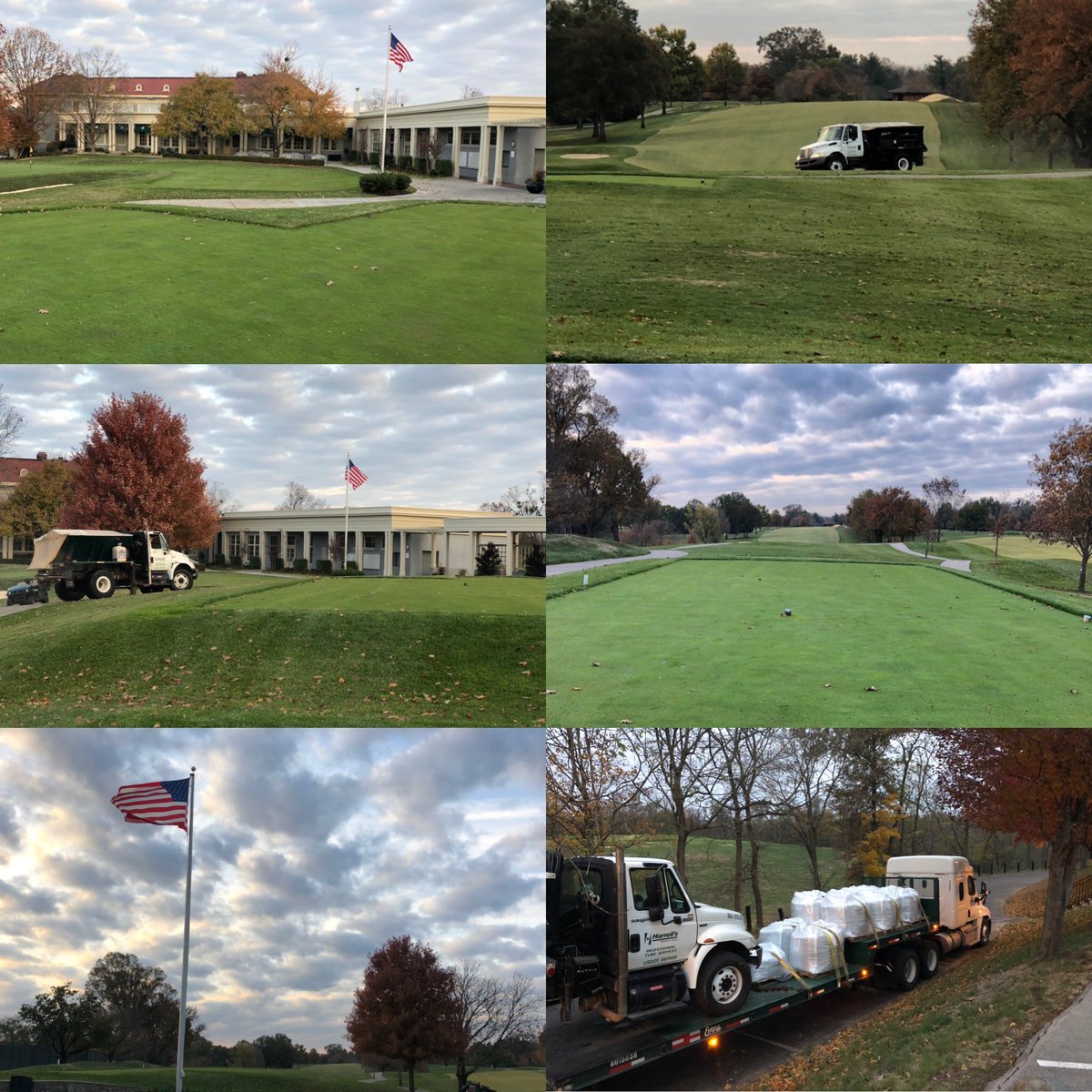 LeefordSimpson's tweet photo. Veterans Day 🇺🇸 custom blend polyon application on 75 acres @LCCGrounds1908 @RKehres GC Superintendent @baker_cameron Asst &amp; co-piloting @HarrellsLLC 📡 🚚 preparing for the membership &amp; guests n 2020 #dormantapp #plantnutrition🌱 #veteransday2019 https://t.co/nHjEJgvBFF