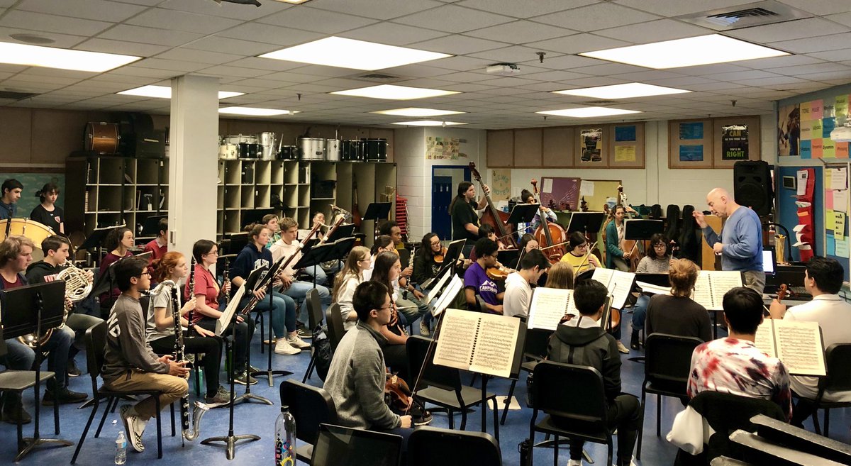 MusicAACPS's tweet photo. 37 of AACPS’ finest musicians rehearse for the Baltimore Symphony Orchestra Side-By-Side concert, which will occur on December 11, 2019. #AACPSAwesome #MusicalLearners #MusicalConsumers https://t.co/Bgq4XxgJAO
