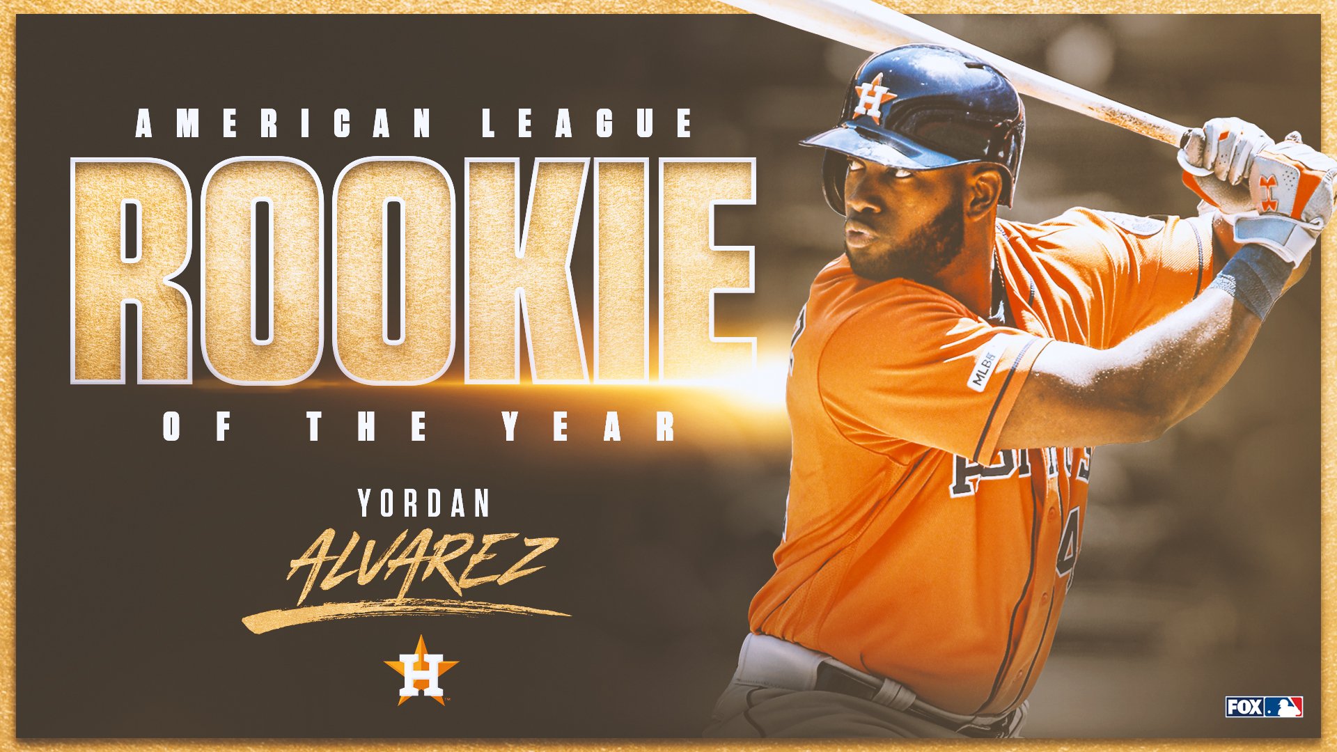 FOX Sports: MLB on X: UNANIMOUS @astros' Yordan Alvarez is your 2019 AL  Rookie of the Year!  / X