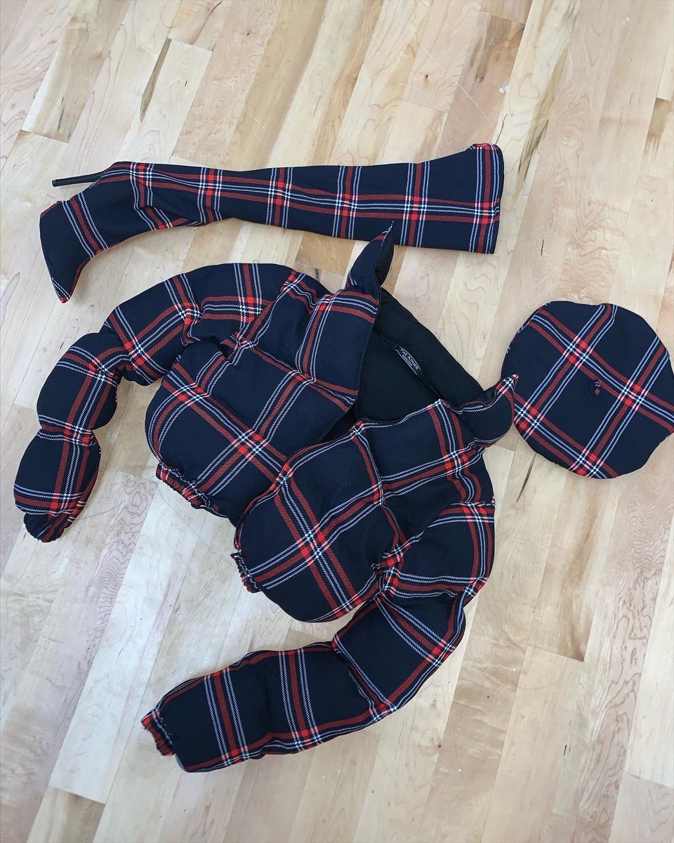kingbrema_'s tweet photo. Custom 3 piece plaid set. Shop The King B Kollection 💎 #custom #kingb #custommade #bubblecoat #pufferjacket #beret #heels #chicagodesigner https://t.co/bmbV2CYN4g