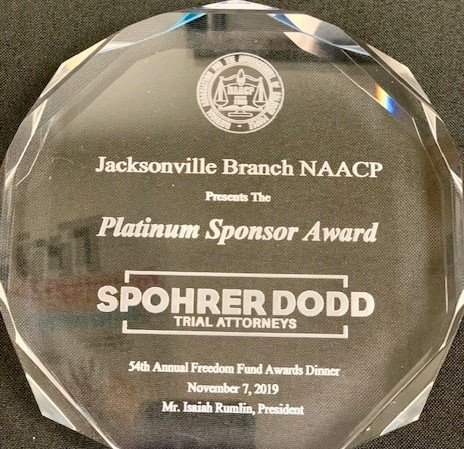 SpohrerDodd's tweet photo. Our firm sponsored the NAACP Jacksonville branch’s 54th Annual Freedom Fund Dinner! Read our blog for more details on this event: https://t.co/m8oi3m8T0s https://t.co/YKiO4QJJkh