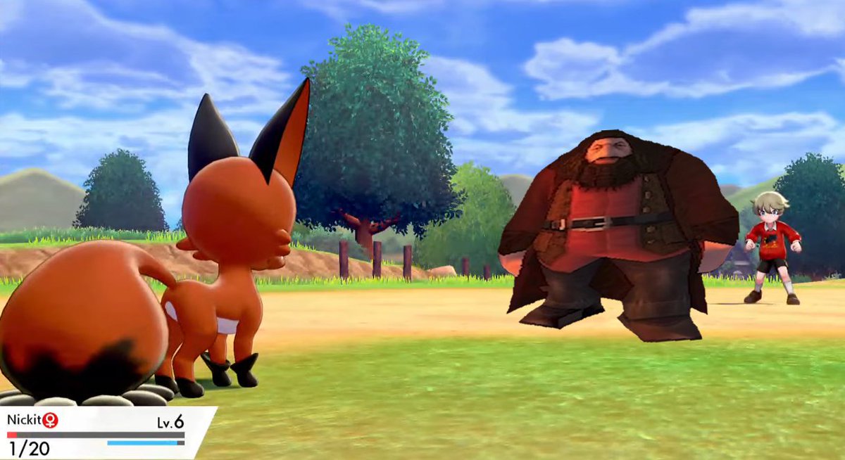 shiftposting's tweet image. POKEMON NEWS: Data mining has confirmed that Hagrid will IN FACT appear in Pokemon #SwordAndShield !