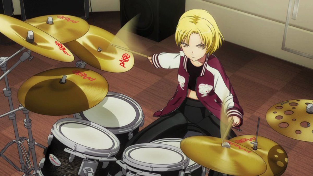 Wall Mural Anime Manga Drummer - PIXERS.US