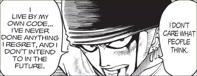 shonenjump's tweet photo. Words to live by from the one and only Roronoa Zolo! Happy Birthday! #OnePiece https://t.co/JjW6cPETtG