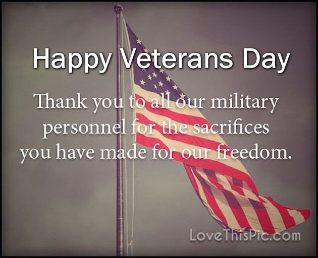 Happy Veteran's Day!