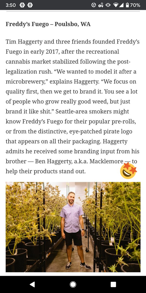 seaweedreviews's tweet image. Y&apos;all know that #freddysfuego is Macklemore weed, right?
#cannabis #cannabisculture #cannabisindustry