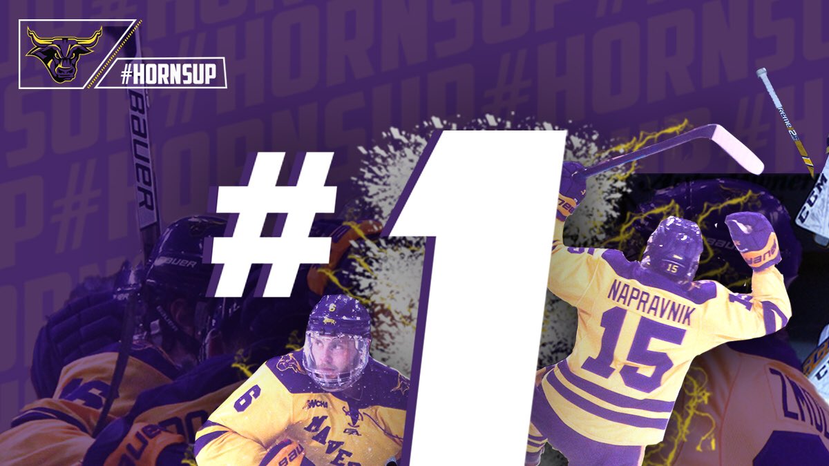 MinnStMHockey's tweet photo. Back on the Throne #HornsUp😈 https://t.co/FLDJoDKRgo