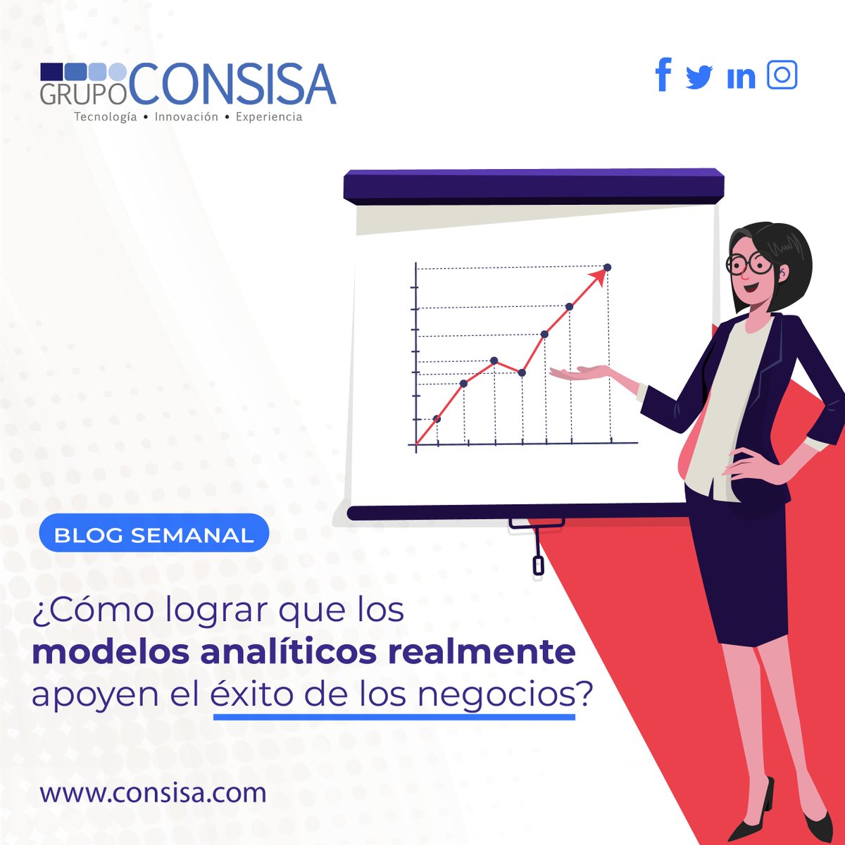 GrupoConsisa's tweet image. #BlogSemanal| Alguna vez te has preguntado ¿Cómo lograr que los modelos analíticos realmente apoyen el éxito de los negocios? 🤔 Aprende como: bit.ly/33JXILi
