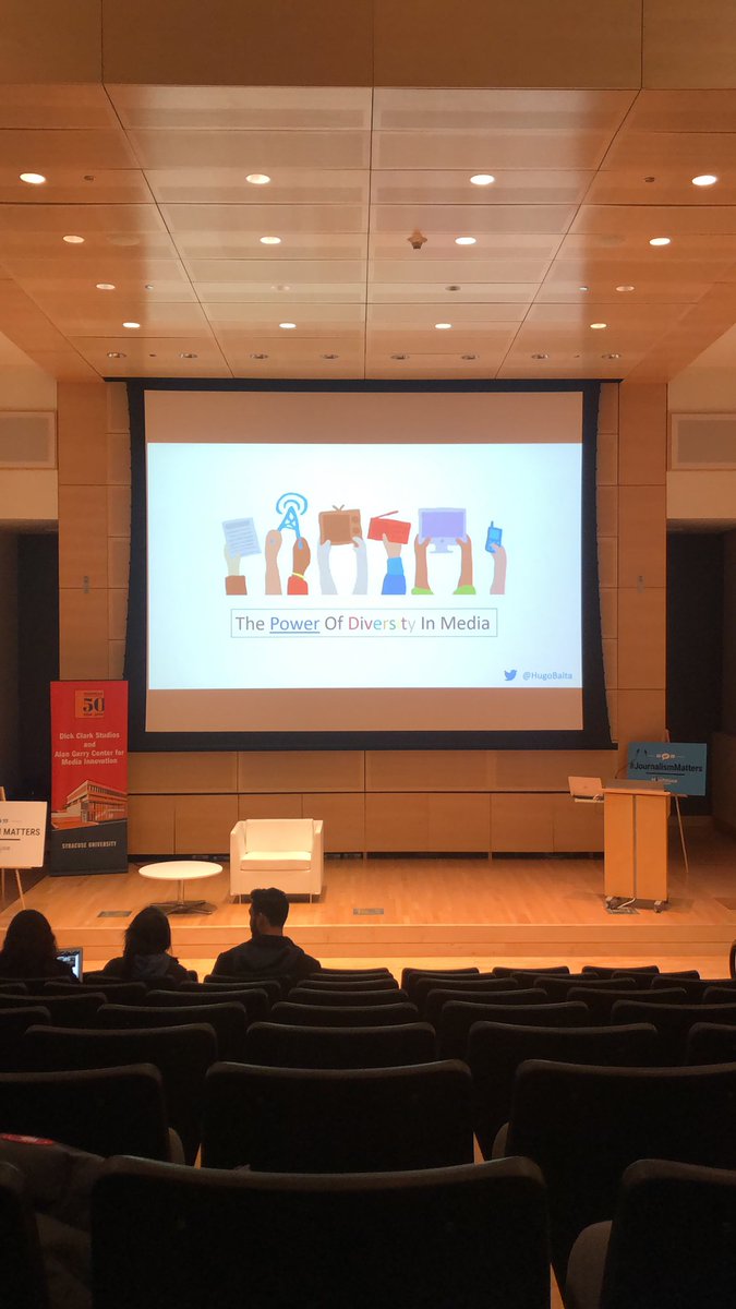 Super excited to hear <a href="/HugoBalta/">Hugo Balta 🤠</a> speak about the power of diversity in media this evening! <a href="/NewhousePR/">NewhousePR</a>
