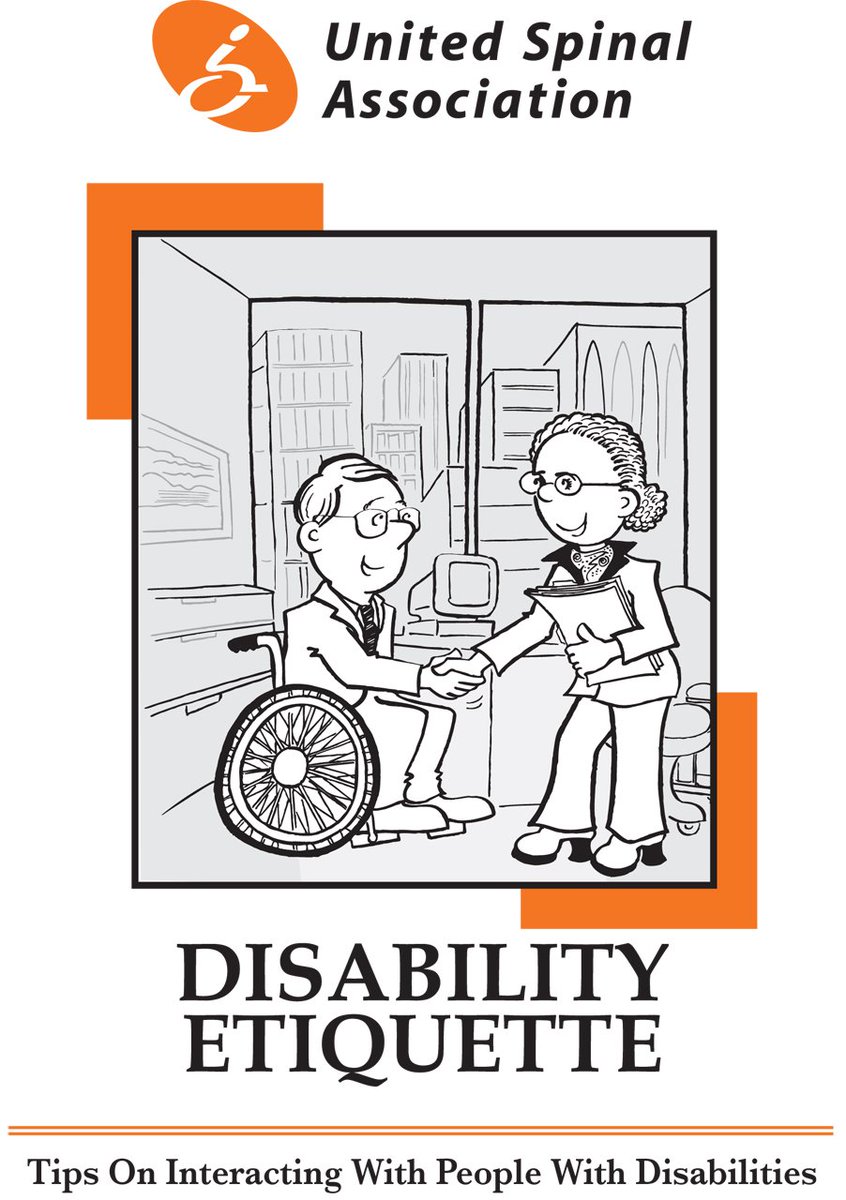 usatechguide's tweet image. Disability Etiquette, get it? Everyone should!

Tips on interacting with people with disabilities.

unitedspinal.org/disability-eti…
