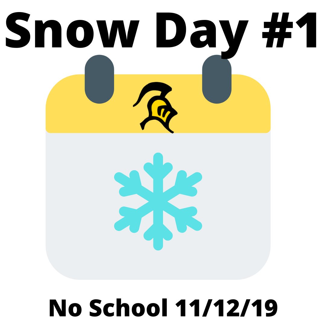 No school Tuesday, November 12, 2019 for the Farmington R7 School District due to inclement weather.  Snow Day #1