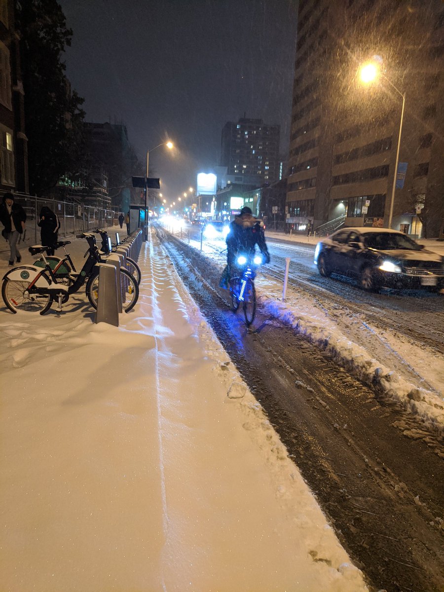 CycleToronto's tweet image. Plows are out, bikes are out. Having year-round access to safe cycling infrastructure is key to getting people out of cars. #ClimateEmergency #BuildTheGrid