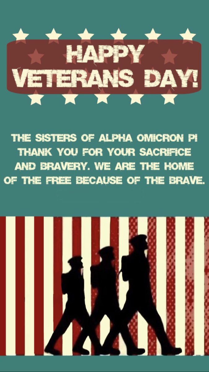 CSUNAOII's tweet photo. Happy Veterans Day from Alpha O 💋 We are grateful for all the brave souls who have fought for our country🇺🇸 https://t.co/Swc4Iu4l4K