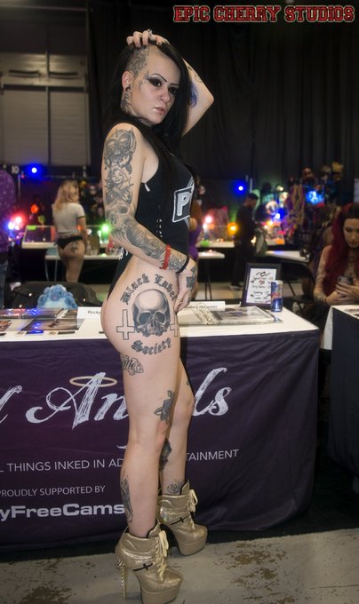 The wild and sexy tattooed beauty @MalloryManeater at the @InkedAngels booth @EXXXOTICA New Jersey 2019<a class="tags" href="/tag/mallorymaneater">@mallorymaneater</a><a href="/tag/exxxotica"class="tags"><span>#exxxotica</span></a><a href="/tag/exxxoticanj"class="tags"><span>#exxxoticanj</span></a><a href="/tag/exxxoticanj2019"class="tags"><span>#exxxoticanj2019</span></a>