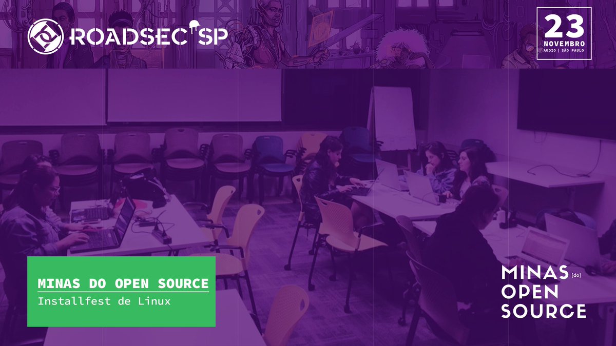 minasopensource's tweet photo. Já podemos contar que estaremos na @roadsec São Paulo!
Vamos ter dois horários de oficina pra te ajudar a instalar Linux no seu PC!
Corre que tem ingresso ainda e fiquem ligados que essa semana tem sorteio de ingressos por aqui!
RT  pra gente espalhar a palavra do Linux! https://t.co/efR3wZnKva