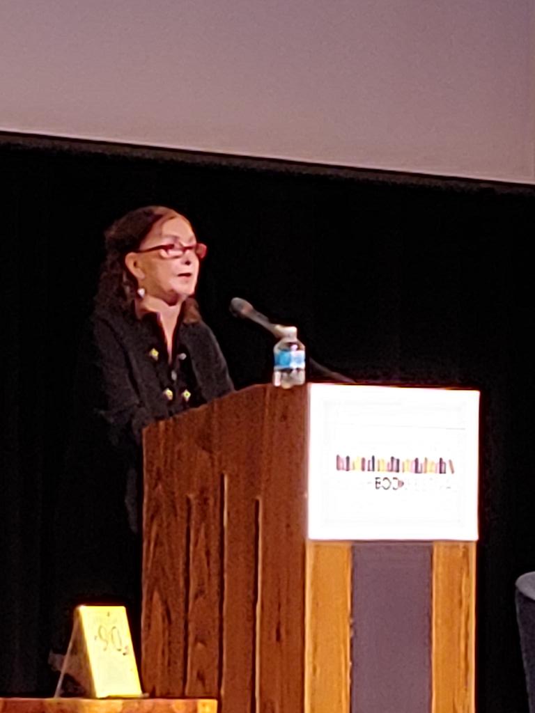 elesscom's tweet photo. Judith Viorst didn't let a #ROC snowstorm keep her home. She's a JCC book festival favorite @JCCRJBF https://t.co/TXeYhq3XUl https://t.co/T6Xx9pzTiB
