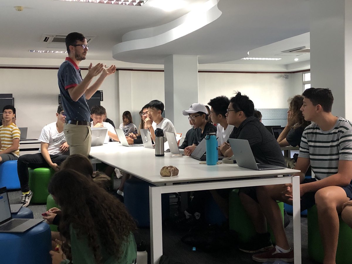 elsadonohue's tweet photo. Personal Project Workshop. Each of our learners pursuing an idea of their own interest. Thank you, Mr William for guiding our Ss #learningispersonal #loveourschool @vislaos https://t.co/woc6oUq5vt