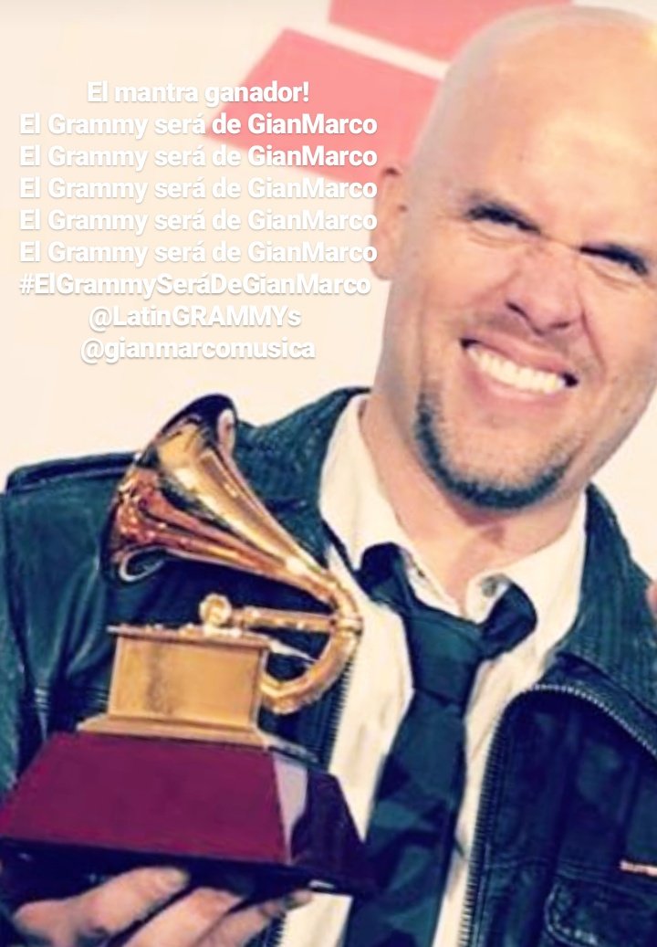 Tatyluv's tweet photo. El mantra ganador!!
El Grammy será de GianMarco
El Grammy será de GianMarco
El Grammy será de GianMarco
El Grammy será de GianMarco
El Grammy será de GianMarco
#ElGrammySeráDeGianMarco 
@LatinGRAMMYs 
@gianmarcomusica
@CFO_GianMarcoPe 
❤️🇵🇪 https://t.co/UEmKXHsqQ1