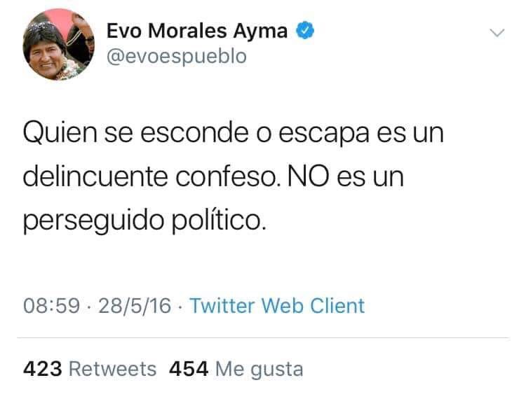 aecheverria1's tweet photo. @evoespueblo #ChauEvo #BoliviaResiste #NoHayGolpeEnBolivia #BoliviaDijoNo #BoliviaUnida https://t.co/GqBzQzxbnz