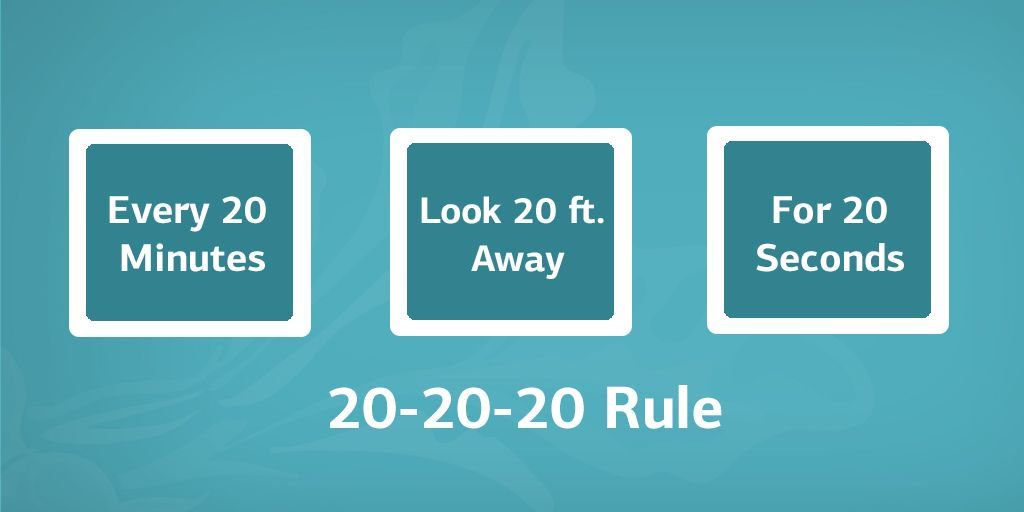 PremiereHC562's tweet photo. CYBER MONDAY TIP: To avoid computer eye strain try this 20-20-20 rule. 😵😃

#PHC #Uptown #Whittier #acupuncture #chiropractic #massage #nutrition #health #wellness #selfcare #eyestrain #Monday #tip https://t.co/marUCwkh33