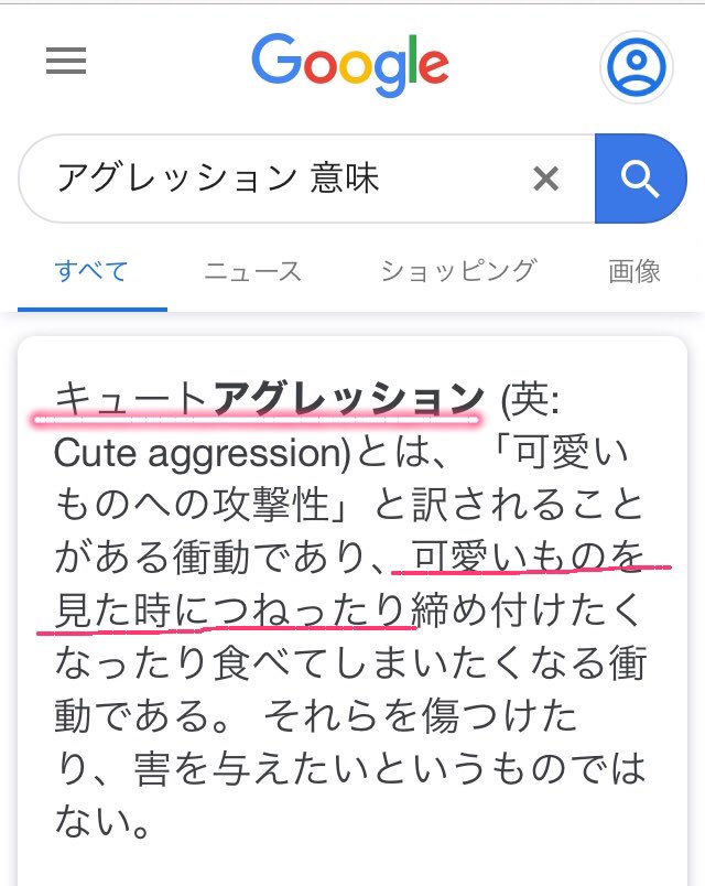 イリチルに全部 アグレッションの意味を調ようとして キュートアグレッション っていう言葉があるって初めて知った Mamavote Nct127 T Co K8yxdczzjz Twitter イリチルに全部 アグレッションの意味を調ようとして キュートアグレッション っていう言葉があるって初めて知った Mamavote Nct127 T Co K8yxdczzjz Twitter