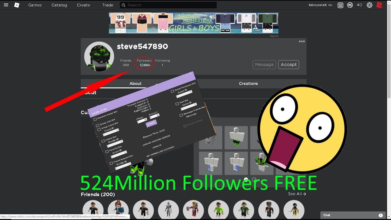 Pcgame On Twitter Roblox How To Get 10k Follower With Follower Bot Link Https T Co Jz6jehrwtd 13killwin Apexlegend Fortnite Fortnitefreeaccounts Fortnitetradingaccounts Freerobloxaccount Freerobloxfollowers Godmode Money Ninja - free bot followers roblox