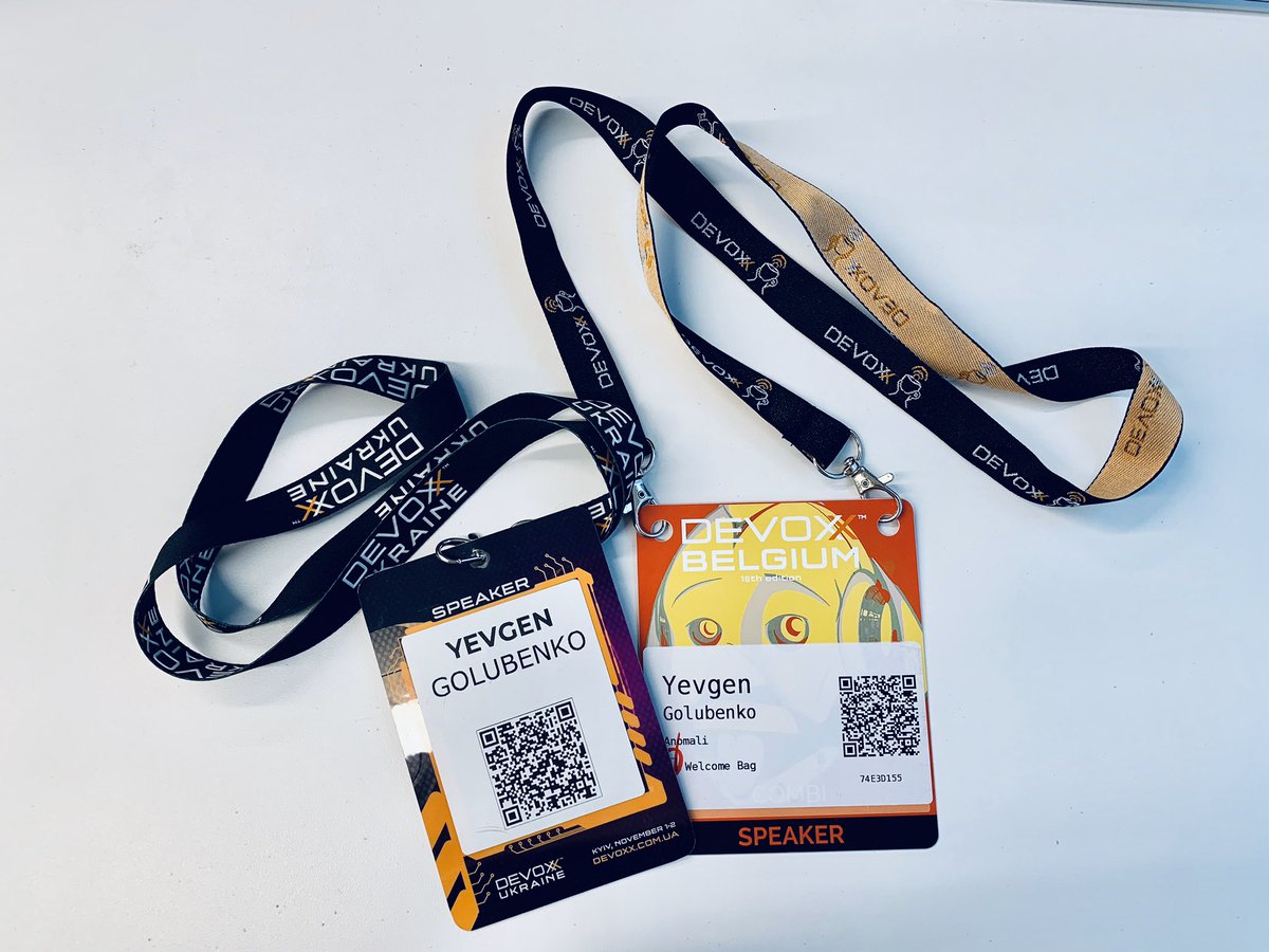 This amazing experience of being a public speaker for the first time is over. Thank you @aiborisov and @mykyta_p for all the help and support. Thank you @DevoxxUA and @DevoxxBE for having us. 🙂