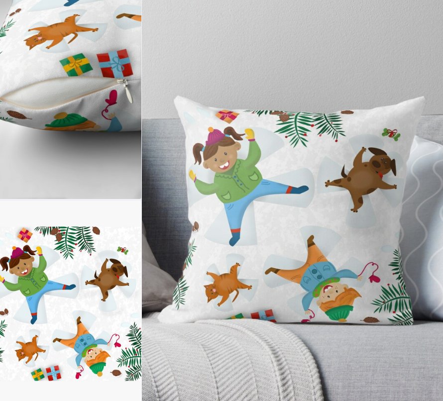 Find some cute "Christmassy" Home Decor accents in my RB shop!!! #redbubble #christmas #decor #rbartist #gift #giftideas #winter rdbl.co/33CAl61