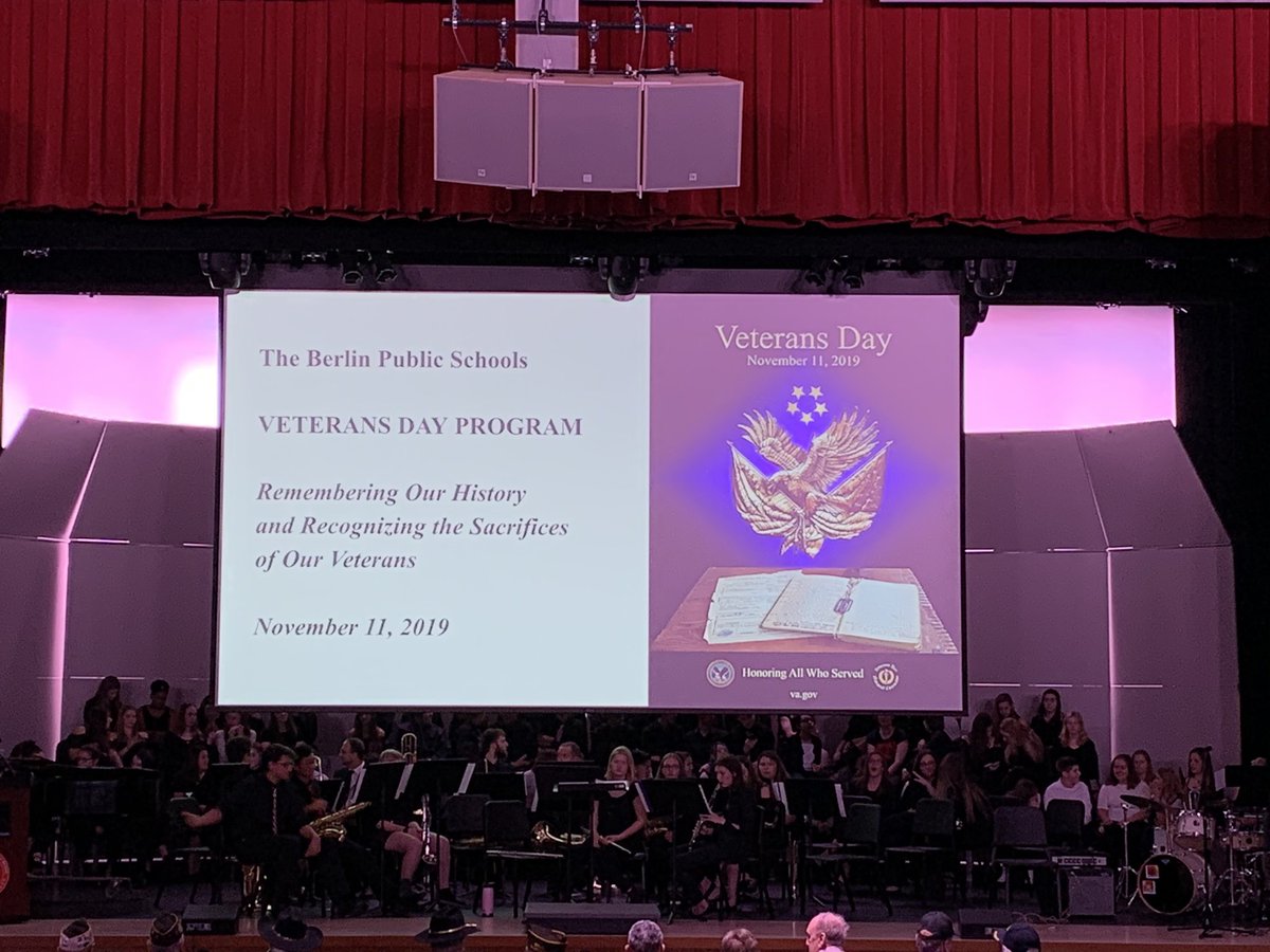 cronkbhs's tweet photo. Wonderful event tonight celebrating Veterans Day. Well attended and amazing student performances https://t.co/GkC0keDACJ