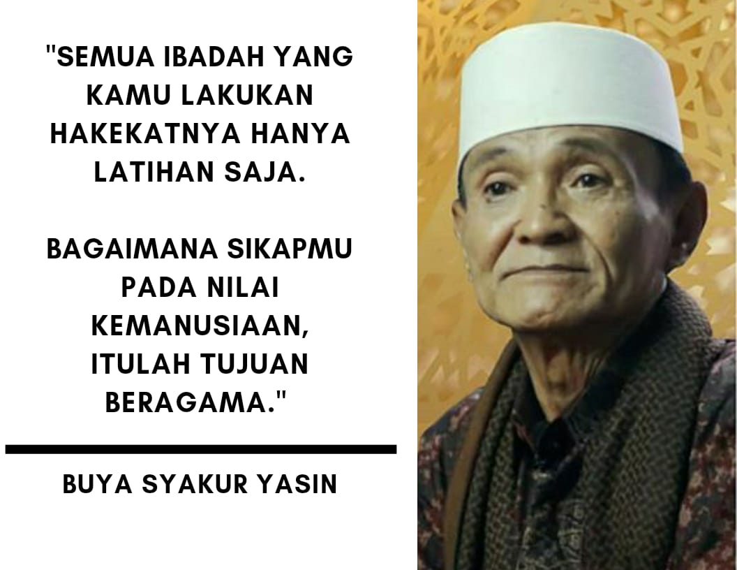 "Semua ibadah yg kamu lakukan hakikatnya hanya latihan saja. Bagaimana sikapmu pd kemanusiaan, itulah tujuan beragama..."
BaarakalLaah fiikum, Buya. Sdh lama saya berpikir ke arah ini🙏
