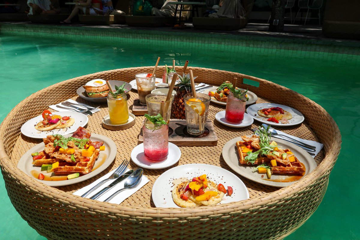Sunday :floating breakfast at a cool spot called Cabina Bali- package for 2 costs 350k IDRLunch at Oneeighty at the Edge - Entrance costs 450k IDR (350 is used for food & drink) Sundowners at Rock Bar (most beautiful sunset ever) -drinks and food are pricey #LuyandaTravelTips