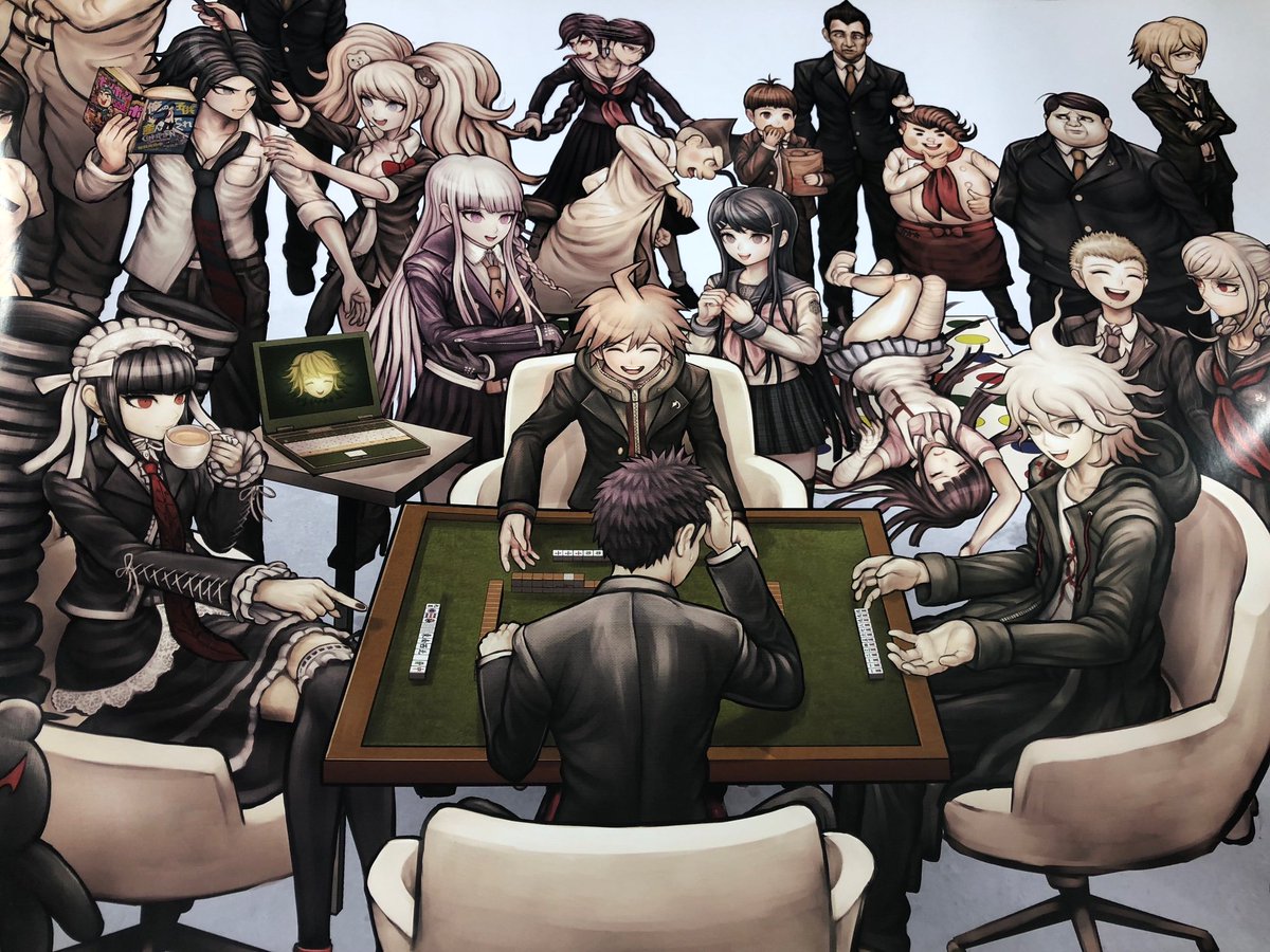 ダンガロンパ　イラストレーターコラボ　苗木誠/日向創 Amazon.co.jp: ダンガンロンパ 苗木誠 日向創 江ノ島盾子 台座あり 日