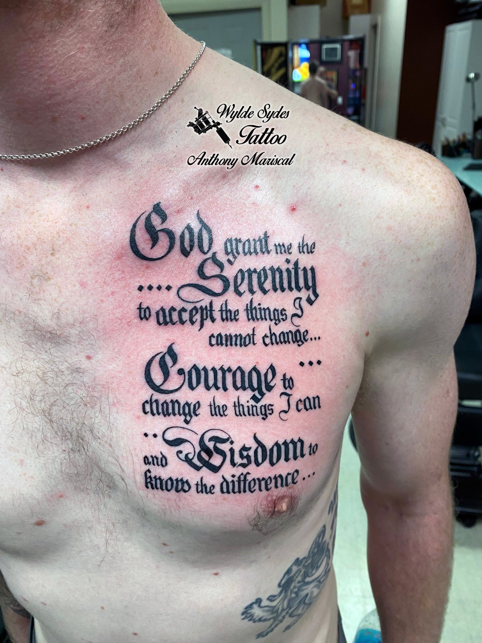 God grant me the serenity to accept the things I can not change courage to  change the things I can wisdom to know the difference  free tattoo  lettering scetch