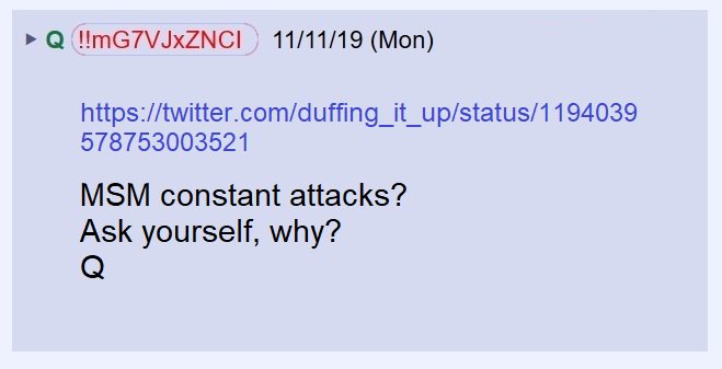 25) The mainstream media has been attacking Q for a long time but this morning, the attacks went a little bonkers. Why do they so badly want to silence and discredit Q?