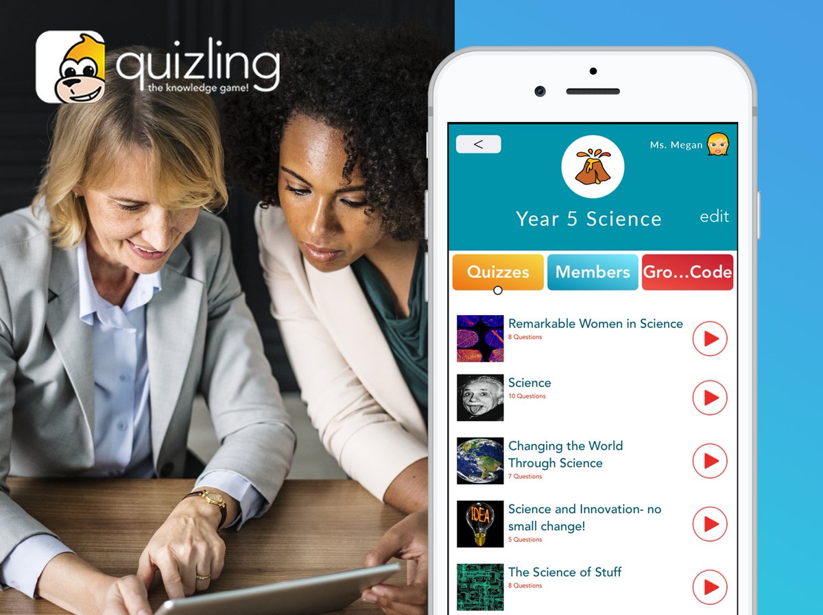 With groups, its easier to share quizzes as assignment or for review.

Creating a Quizling groups for your class?
Here's a quick guide to get started.  quizlingapp.com/knowledge-base…

#edtech #education #k12