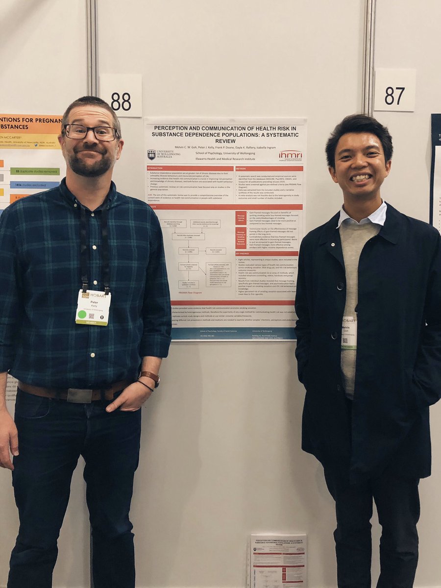 melvingohhh's tweet photo. Presenting my review on risk communication amongst substance dependence population at @APSADConf! #APSAD @PeterJKelly14 @uowresearch https://t.co/qejJ73cpKp
