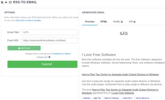 RSSCircus's tweet image. [#RSS|#RSS2EMAIL] RSS-To-Email: create HTML newsletter from the feed of any website for free (by @ilovefreesw): 
ilovefreesoftware.com/11/webware/cre…
&amp;gt; Traditional limitation: it takes all/only the items that are present in the RSS feed at the time you produce it...
