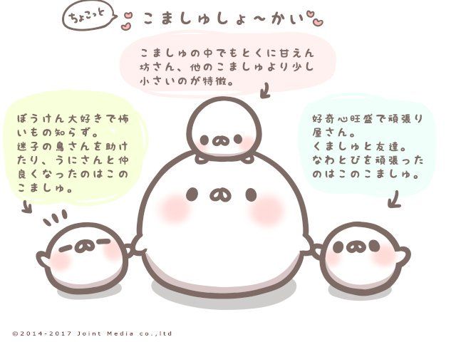 いやしましゅまろ こましゅを ちょこっとだけ しょうかいするよ いやしましゅまろ
