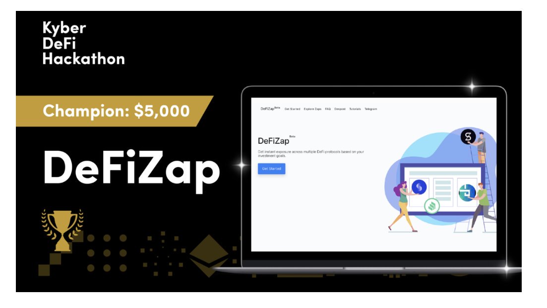 WOW we just won <a href="/KyberNetwork/">Kyber Network</a> Virtual Hackathon 🤯
 Just last month I reached out on Kyber's discord looking for a team. We are truly speechless right now and can't wait to continue building DeFiZap <a href="/amateurdev2/">amateur_dev</a> <a href="/ToshSharma2/">Tosh Sharma</a> @roheatdotcom 

blog.kyber.network/kyberdefi-hack…