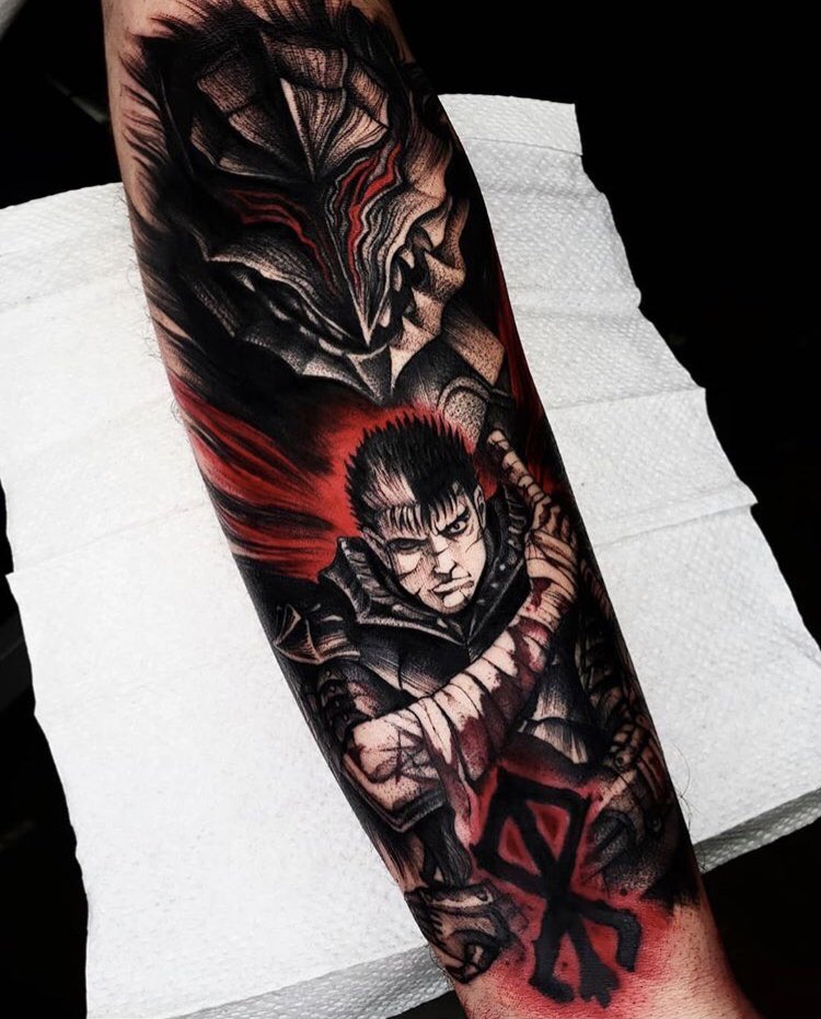 Got one of my favorite berserk panels tattooed on me : Berserk | Metal  tattoo, Berserker tattoo, Tattoos