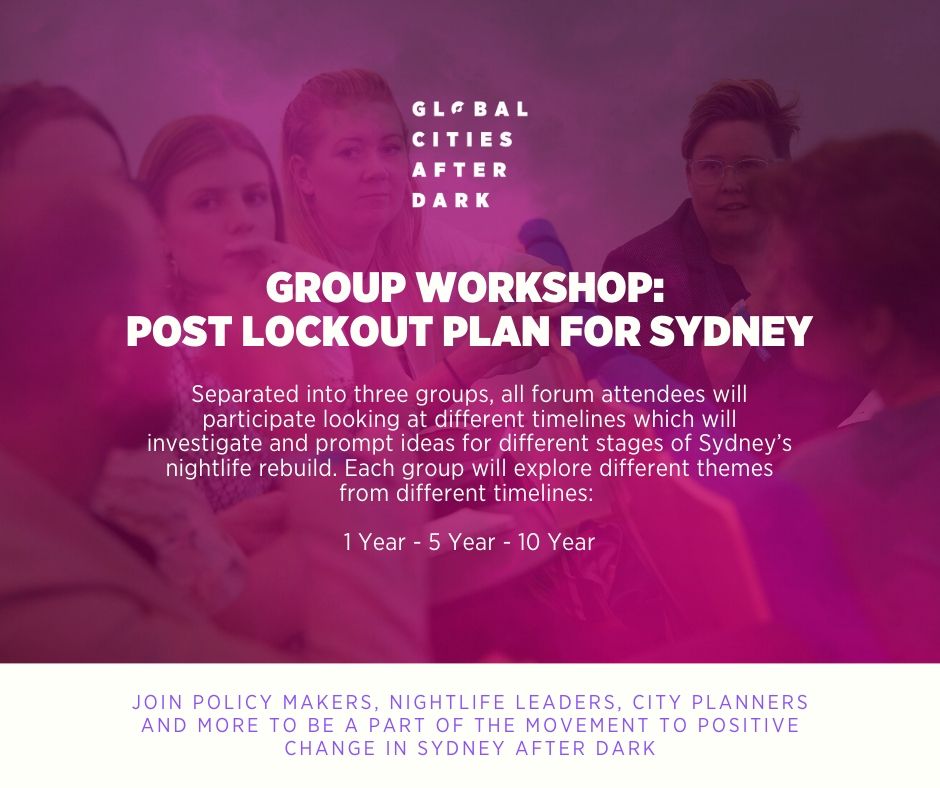 GCADForum's tweet image. A new decade brings an incredible amount of opportunity for Sydney's nightlife. This Friday, we're running a group workshop that aims to break down the steps to creating a new look Sydney nightlife on 1, 5 &amp;amp; 10 year timelines. Join us: bit.ly/GCAD19Tix
#SydneyNightlife
