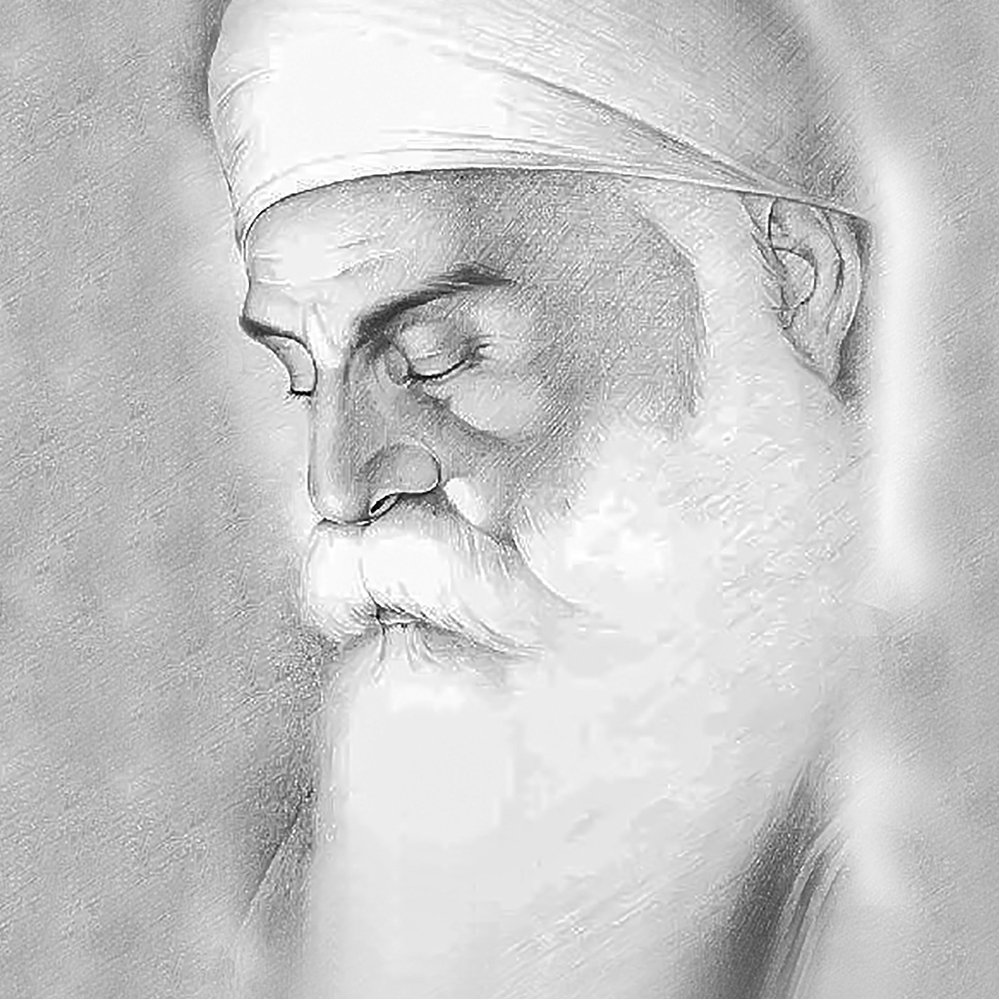 Buy An Enlightened Soul: Guru Nanak Dev Ji Handmade Painting by MANALIKA  OBEROI. Code:ART_8805_70158 - Paintings for Sale online in India.